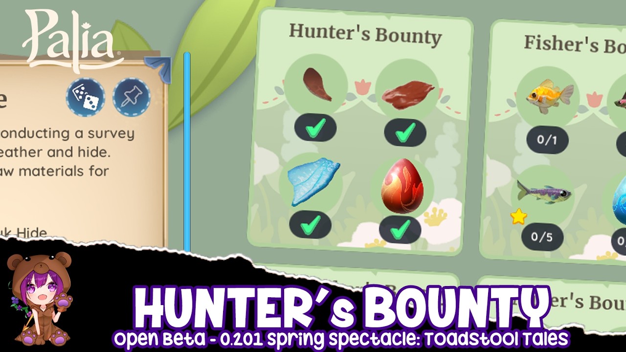 Hunter's Bounty Bundle | Palia Spring Spectacle: Toadstool Tales Patch 0.201