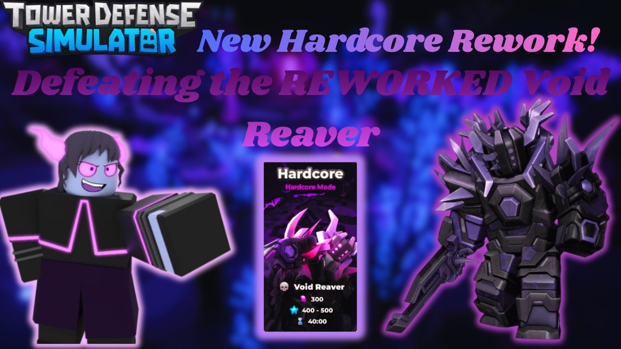 Tower Defense Simulator - Defeating the REWORKED Void Reaver! (Trio) (Roblox)