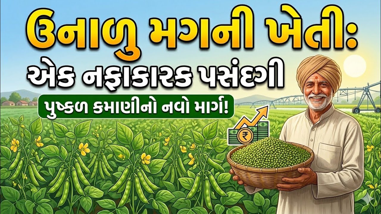ઉનાળુ પાકના વાવેતર માટે મગનું વાવેતર કરો 60 થી 70 દિવસમાં લો પાકનું ઉત્પાદન 