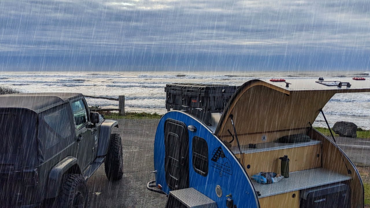 Camping in the Rain at the Beach AND a Rainforest | Trip to Olympic Nat'l Park