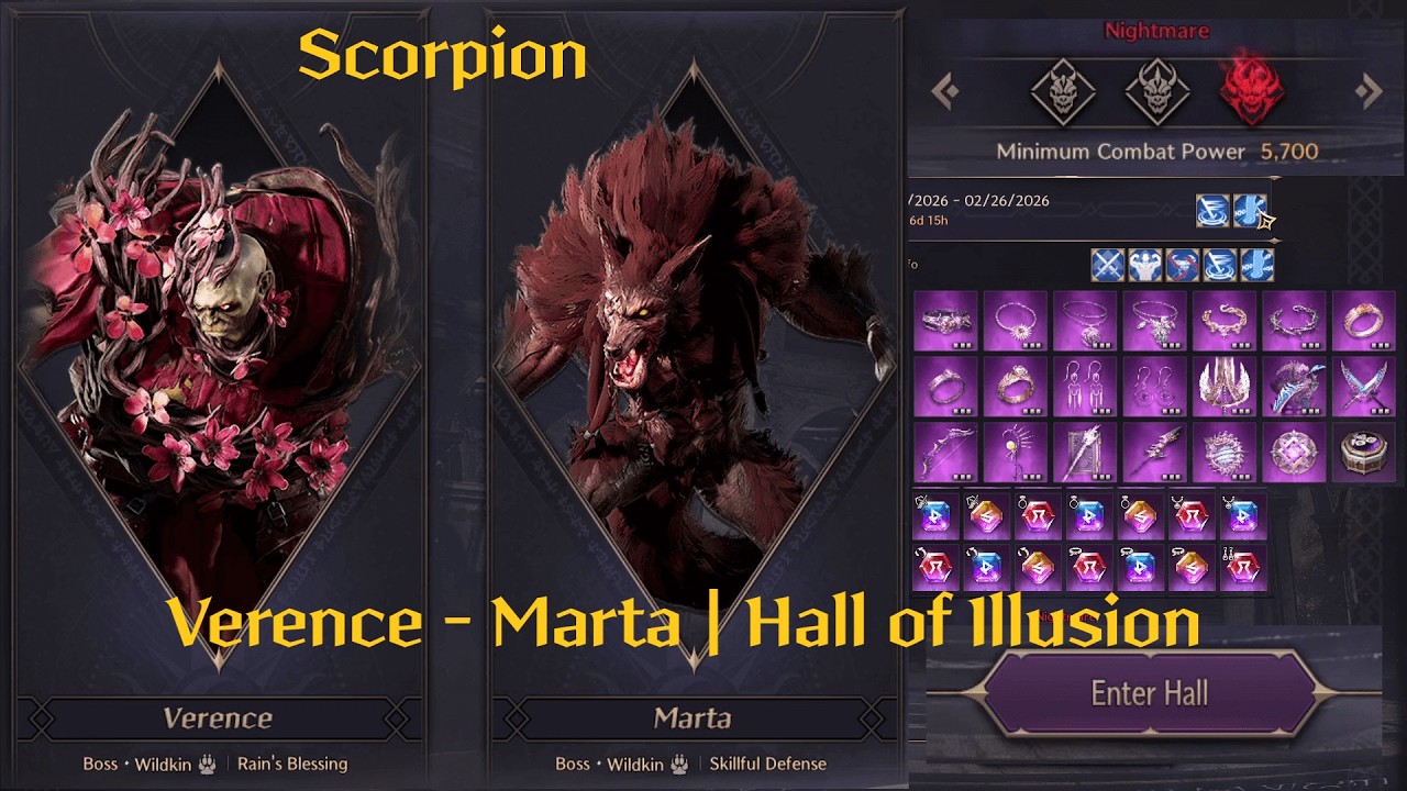 Hall of Illusion Verence and Marta as Scorpion | Throne and Liberty