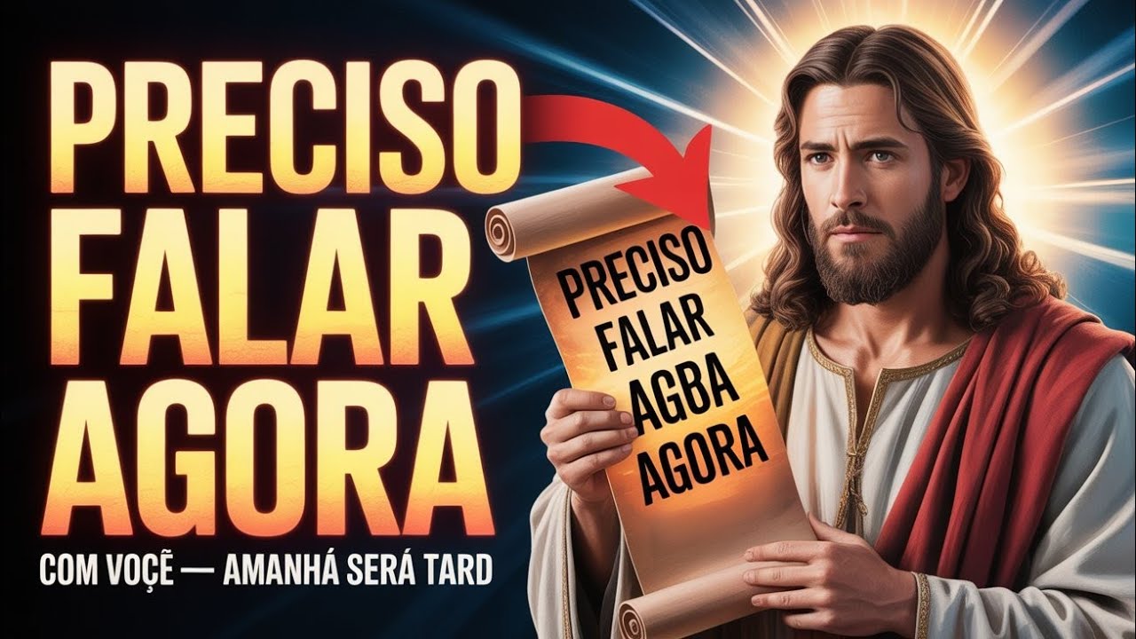 🔴  PRECISO FALAR AGORA COM VOCÊ — AMANHÃ SERÁ TARD