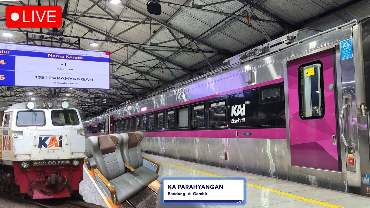 🔴 KERETA LEGEND BANDUNG JAKARTA UPGRADE NEW GENERATION !! Trip KA Parahyangan New Generation Terbaru