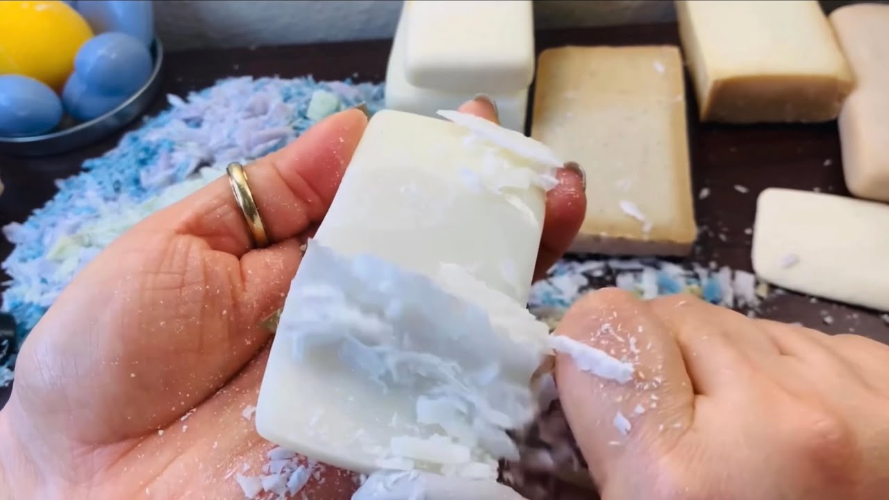 CUTTING LEFTOVERS BAR SOAPS 