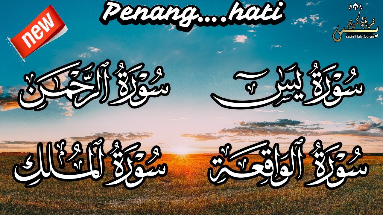 سورة يس، سورة الرحمن، سورة الواقعة ، سورة الملك للقارئ أحمد الشلبي