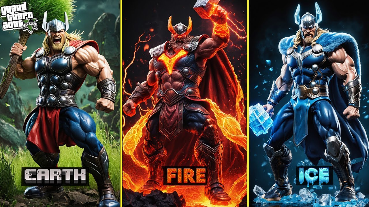 Shinchan Upgrading to ELEMENTAL THOR in GTA 5