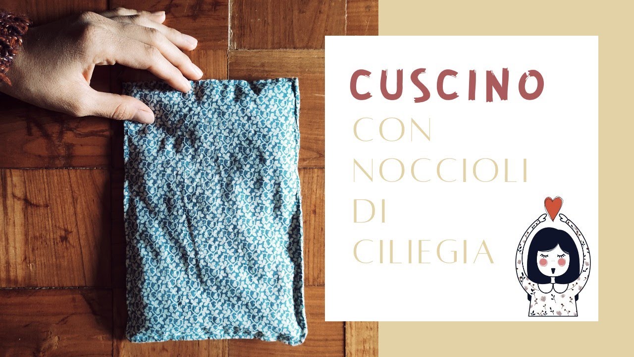 CUSCINO TERMICO con Noccioli  di CILIEGIA / antidolorifico NATURALE per il dolore della CERVICALE