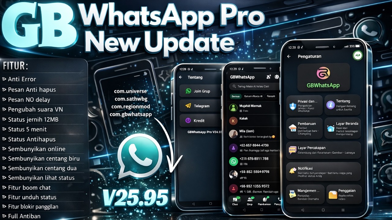GBWhatsApp V25.95 New Update || WhatsApp Mod Terbaru 2026 || WhatsApp GB Terbaru 2026 || V25.95