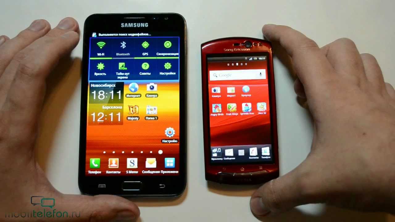 Samsung Galaxy Note vs iPhone 4S vs Sony Ericsson Xperia Neo (производительность)