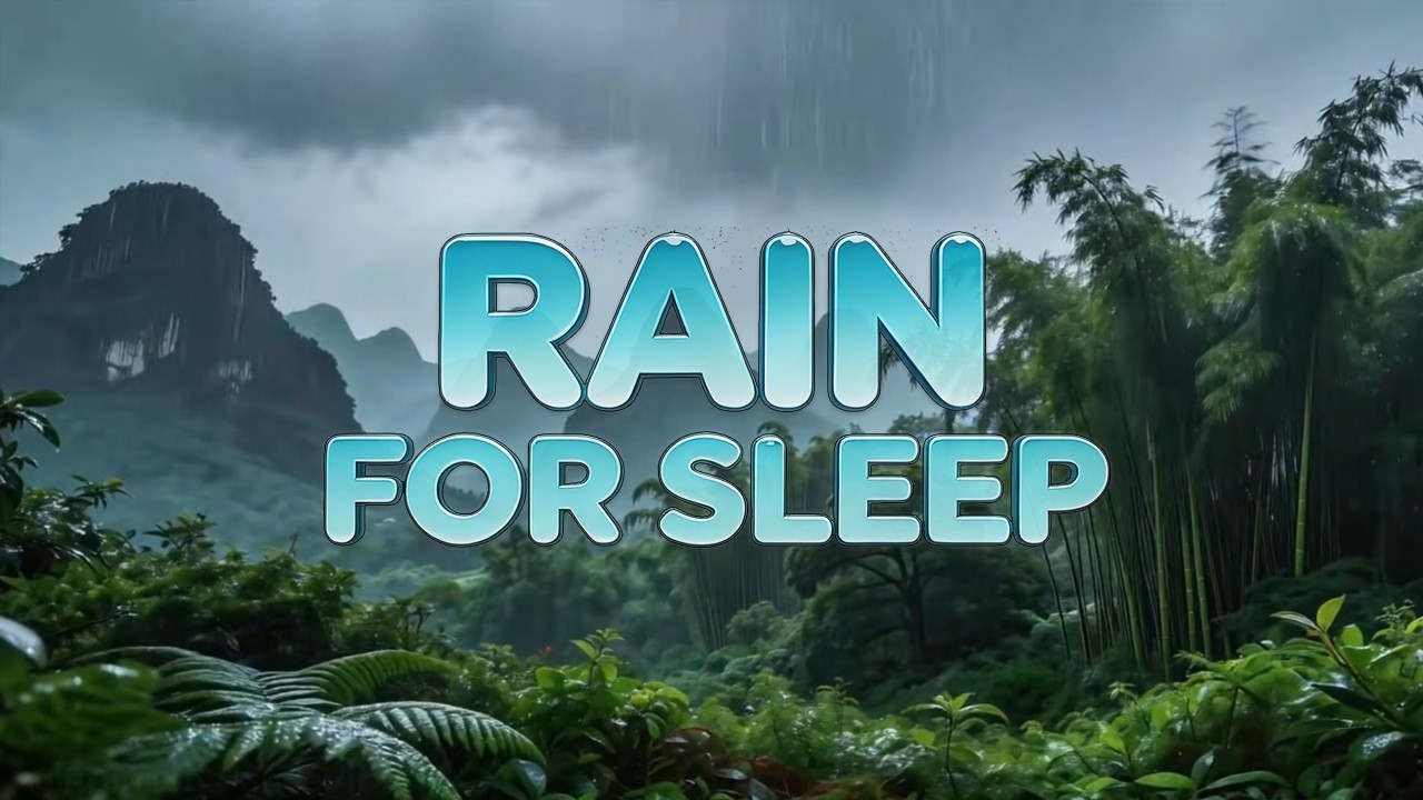 Mountain Rain for Insomnia 🌧 Sleep Sounds to Relax the Mind and Fall Asleep Naturally (1 Hour)