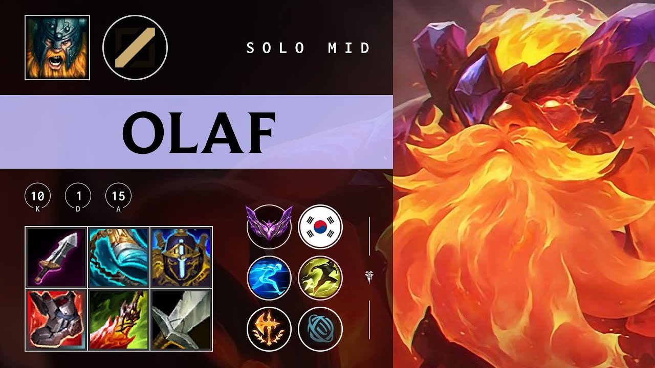 Olaf Mid vs Yone - KR Master Patch 25.24