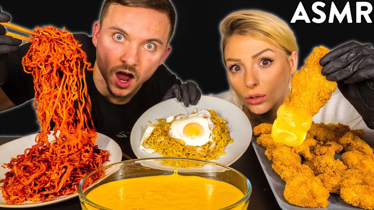 Wir essen 1 Tag lang nur ASMR Essen