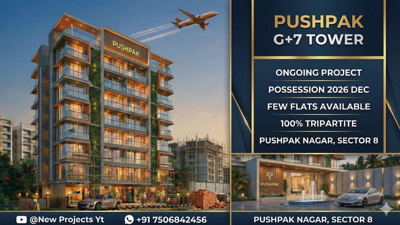 ​💰 Sabse Sasta? 1 BHK Flat in Pushpak Nagar Sector-8 | Best Deal 2026 #newprojectsyt 