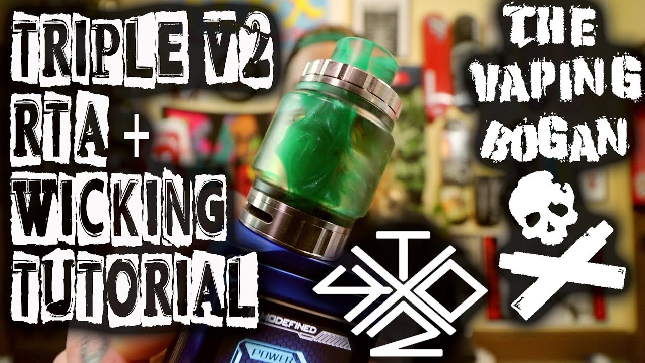 Triple V2 RTA + Wicking Tutorial | Vaping With Twisted 419 X Vandy Vape | The Vaping Bogan
