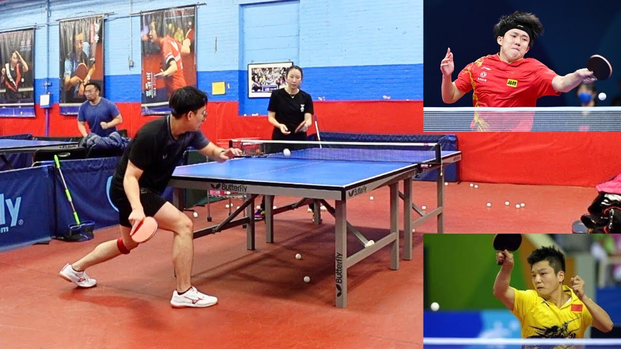 Training with Liu Juan Former Chinese National Team Member (Forehand Loop Half-Long Underspin) Pt. 4