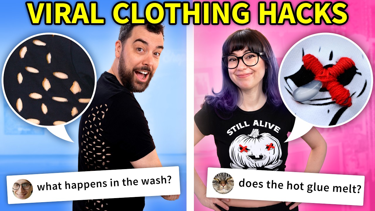Testing 3 Viral Clothing Hacks (plus the wash test nobody shows)