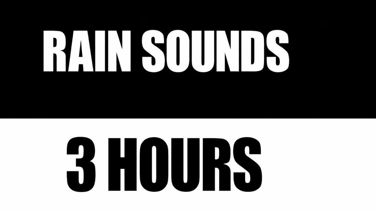 Rain Sounds for Deep Sleep 🌧️ | Black Screen | 3 Hours
