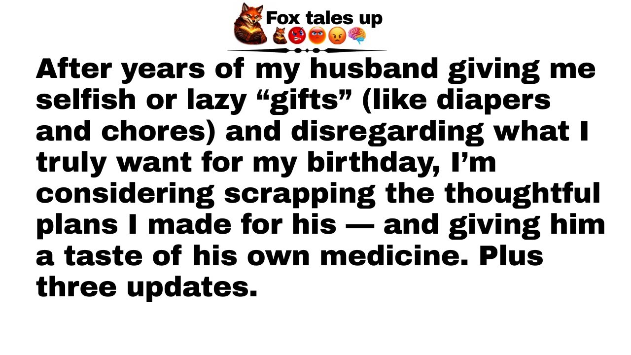 After years of my husband giving me selfish or lazy “gifts” (like diapers and chores)...