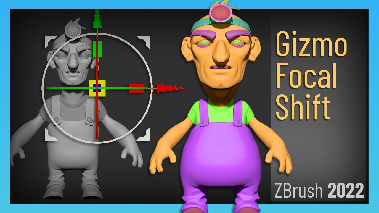 ZBrush 2022 — Gizmo Focal Shift Falloff! Управляйте несколькими подинструментами с помощью одного...