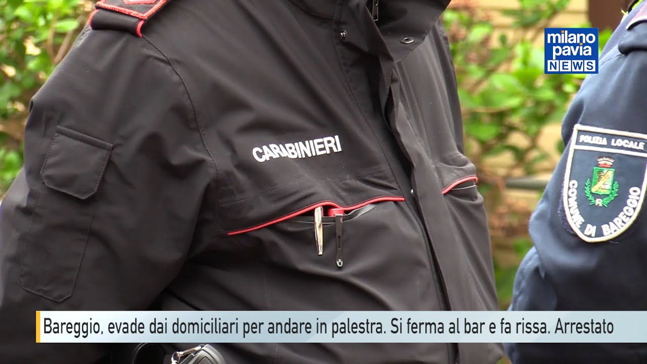Bareggio, evade dai domiciliari per andare in palestra ma fa rissa al bar. Arrestato