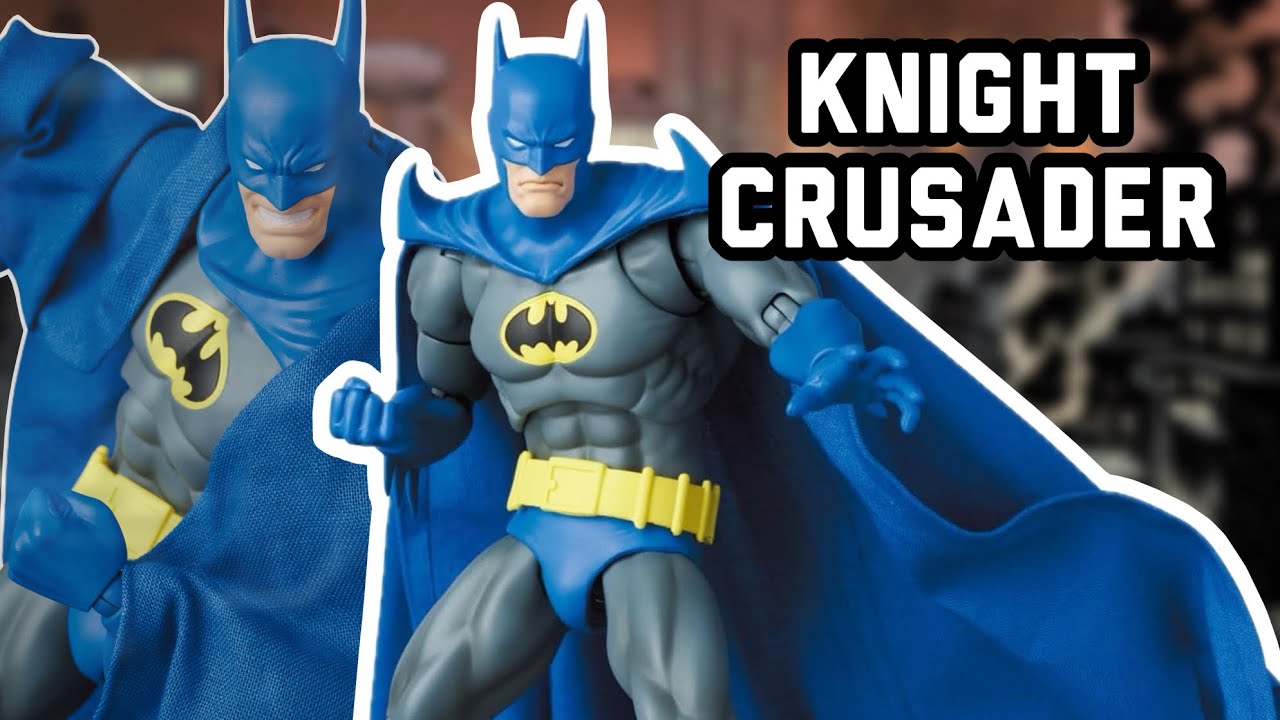 Medicom Toy No. 215 Knight Crusader Batman Action Figure Review MAFEX