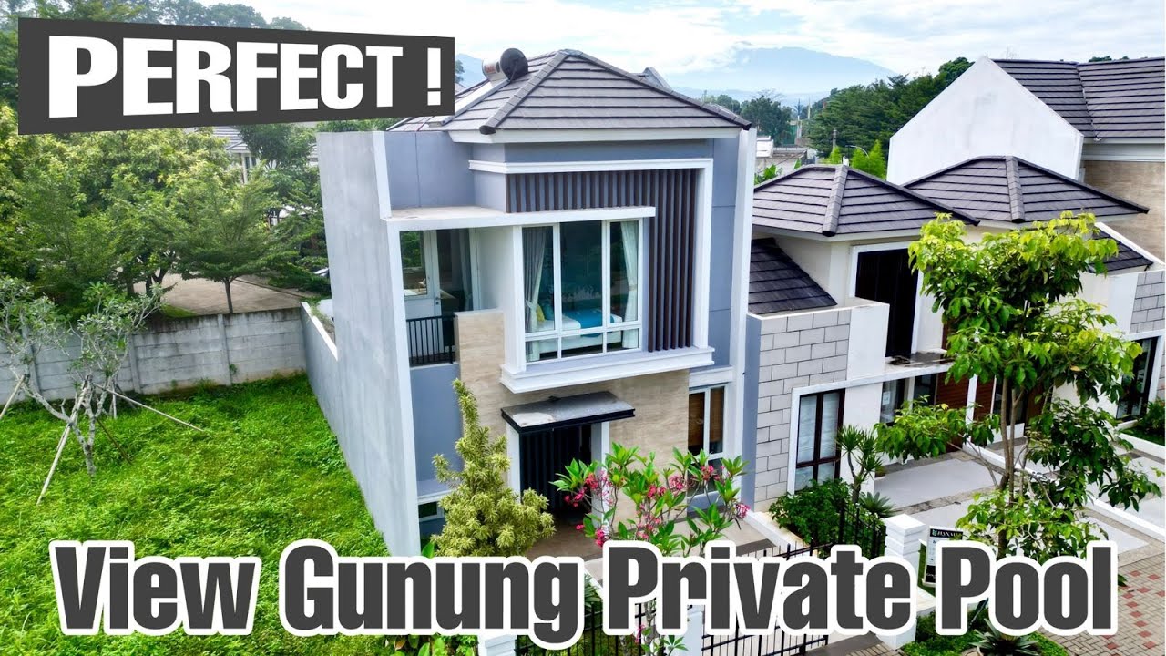 RUMAH VIEW GUNUNG DENGAN PRIVATE POOL DI CITRA SENTUL RAYA