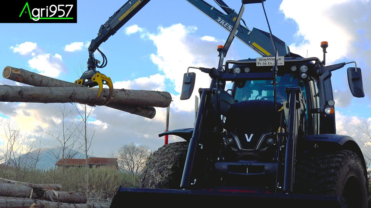 FORESTRY EQUIPMENT: VALTRA T145 UNLIMITED - KESLA 326T | TRATTORE FORESTALE CON GRU e CARICATORE