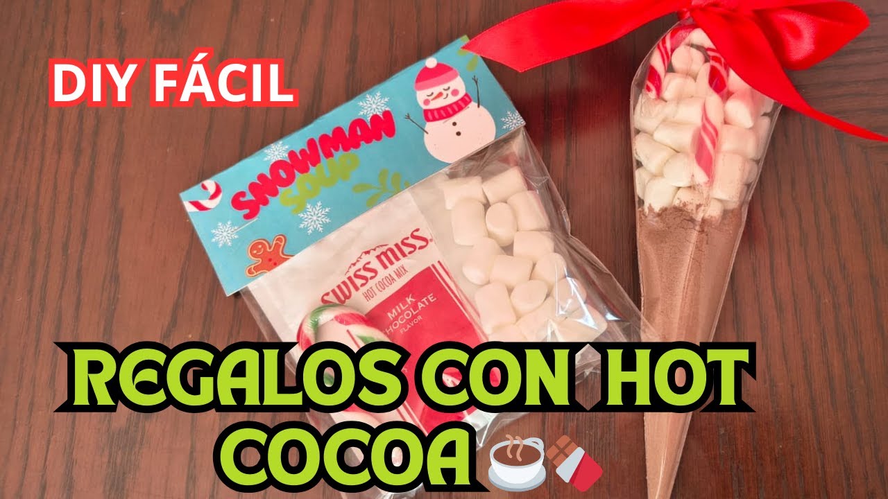 🎁 Regalos Navideños con Hot Cocoa | 2 Ideas DIY Paso a Paso