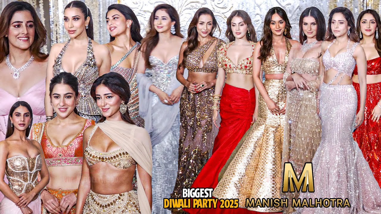 B Town Glamorous and Stunning Celebrities arrives at Manish Malhotra Grand Diwali Party 2025