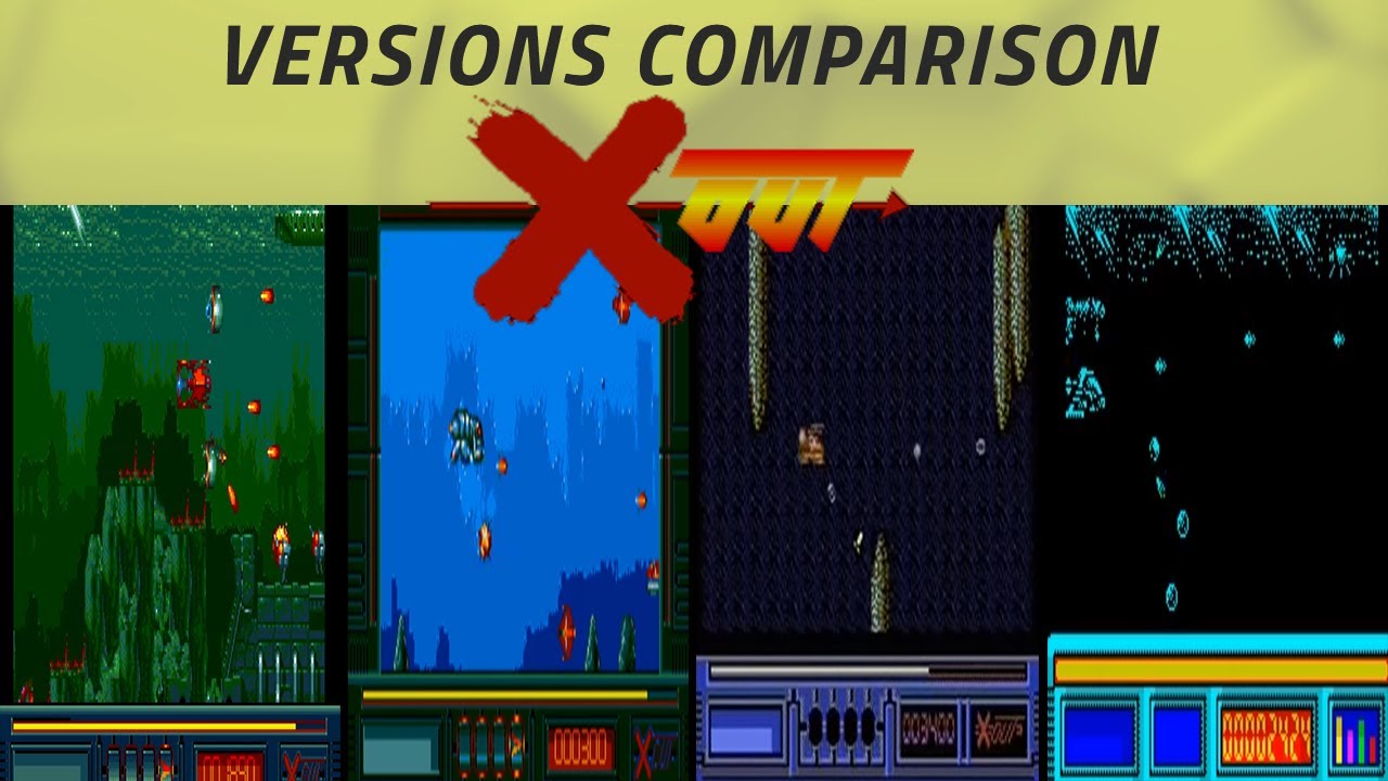 X-Out -Versions Comparison- Amiga, Atari ST, C64 and much more!