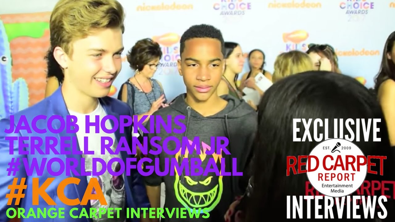 Jacob Hopkins & Terrell Ransom Jr #WorldOfGumball at 2017 Kid's Choice Awards Red Carpet #KCA