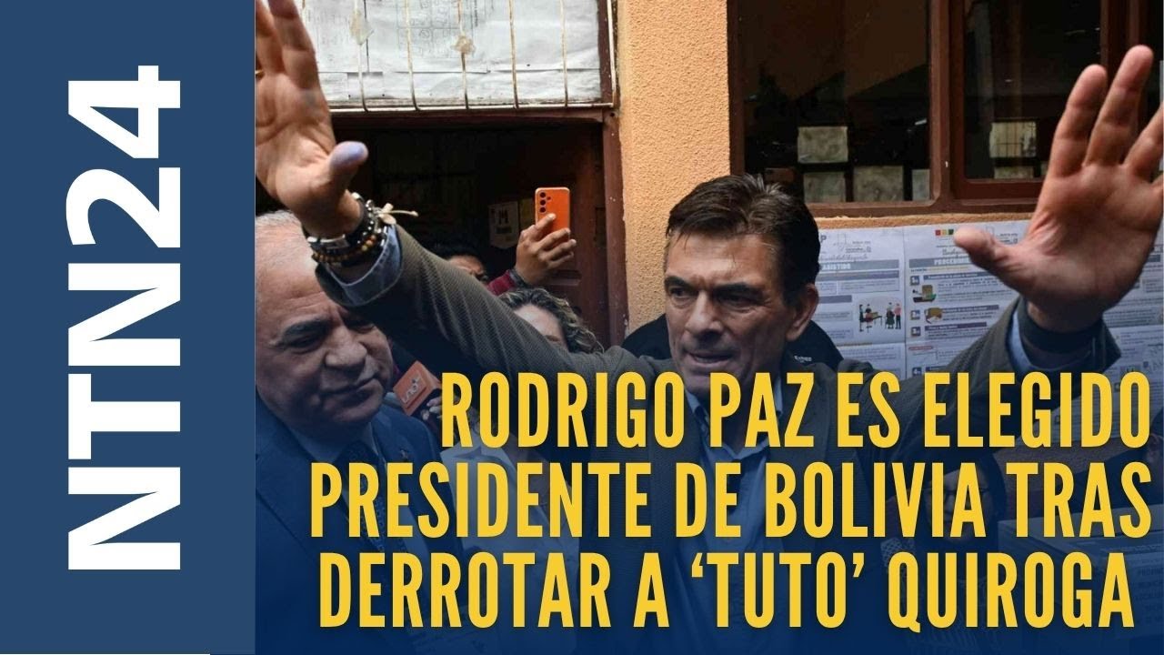 Rodrigo Paz es elegido presidente de Bolivia tras derrotar en segunda vuelta a Jorge ‘Tuto’ Quiroga