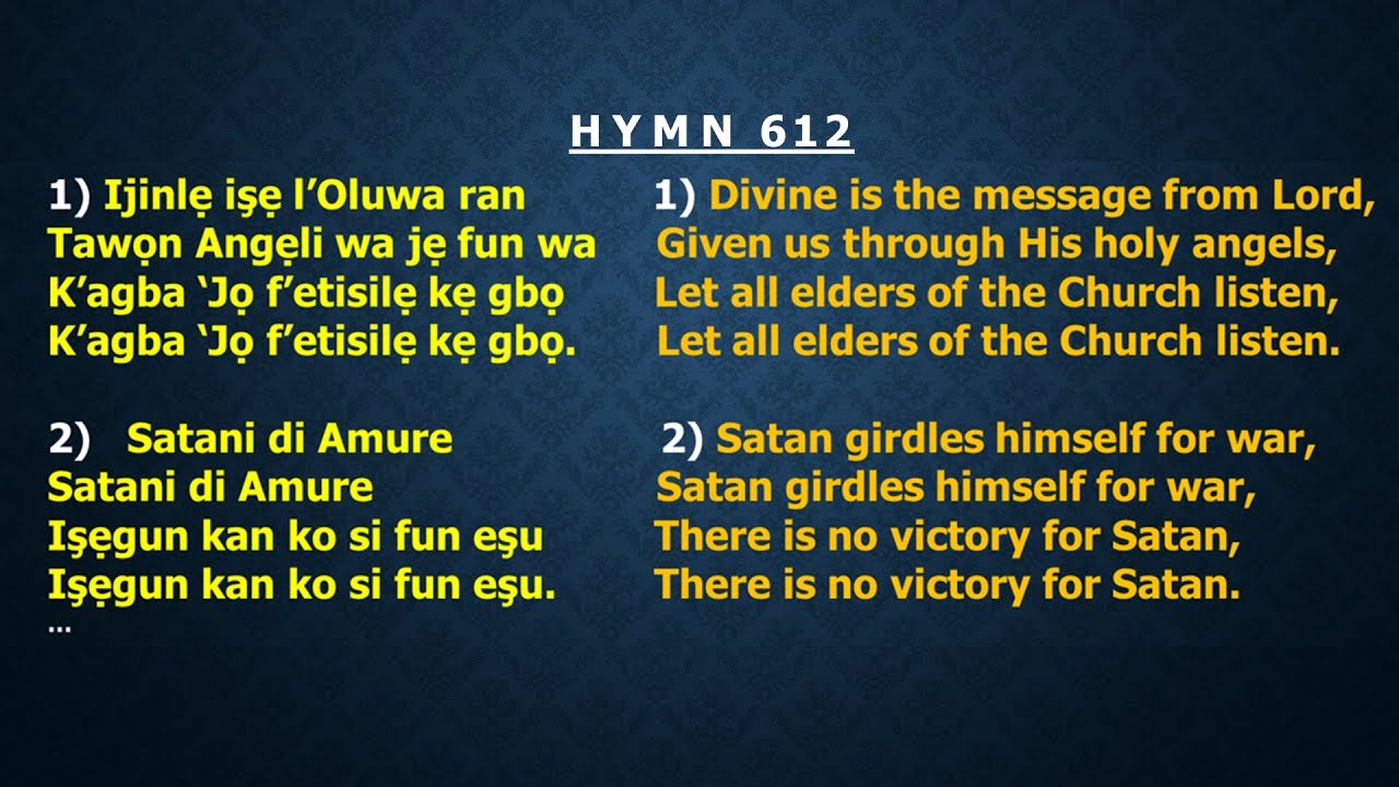 CCC Hymn 612 (Ijinle ise l'Oluwa ran) CCC,Redemption Parish,Winnipeg, Canada