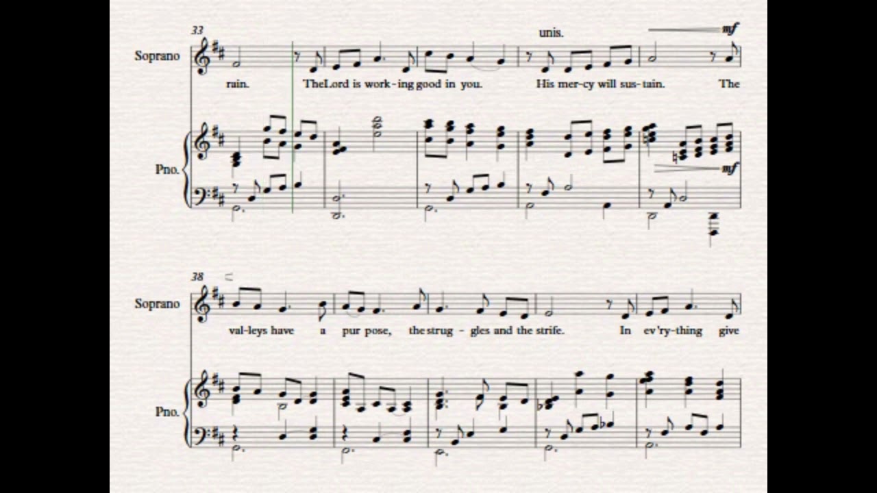 In Everything Give Thanks | Soprano Part | Lyrics & Notes