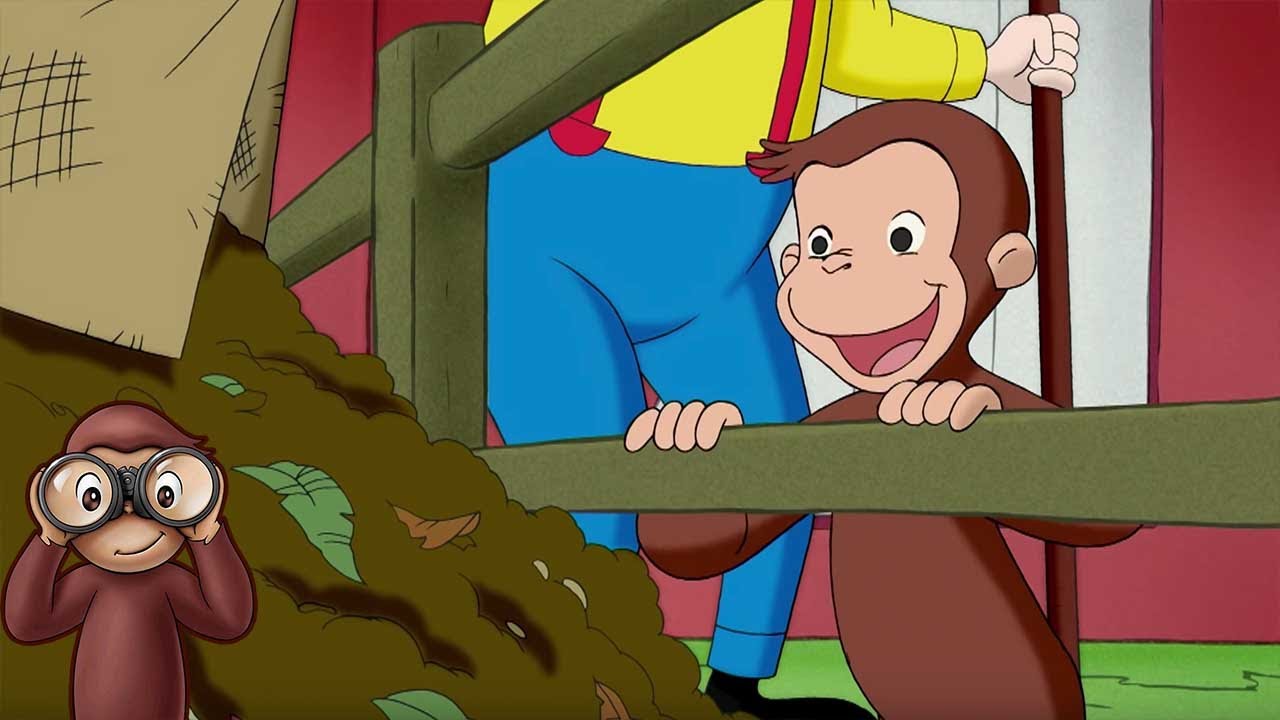 Jorge Aprende a Hacer Composta🐵Jorge el Curioso en Español🐵Para niños