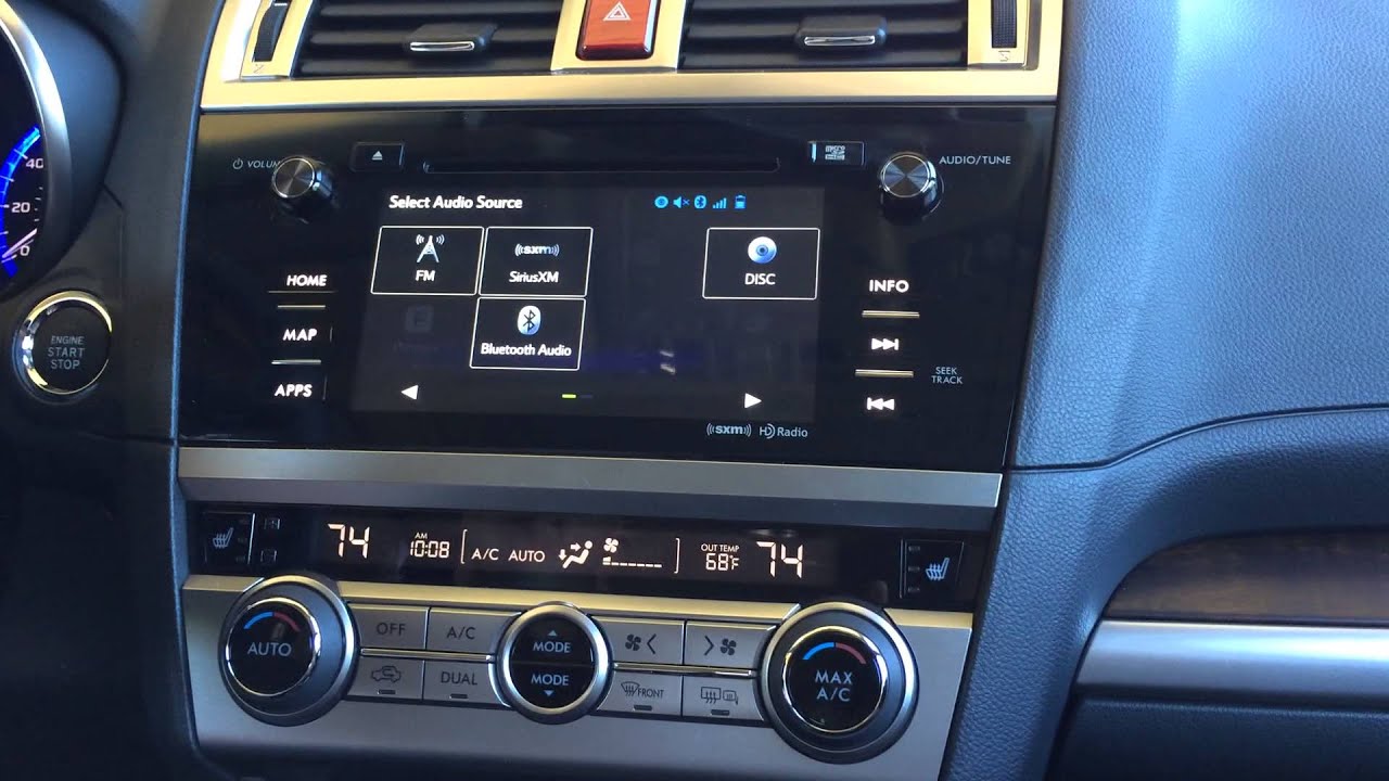 2015 Subaru Legacy's Customizable Infotainment Screen