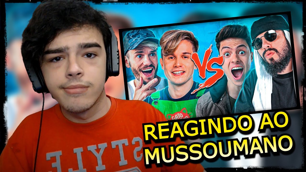 REACT   Brancoala e Gato Galáctico Vs  Enaldinho e Mussoumano   Batalha de Youtubers