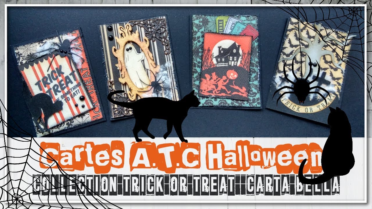 [CARTES A.T.C] Cartes ATC Halloween Collection Trick or Treat de Carta Bella