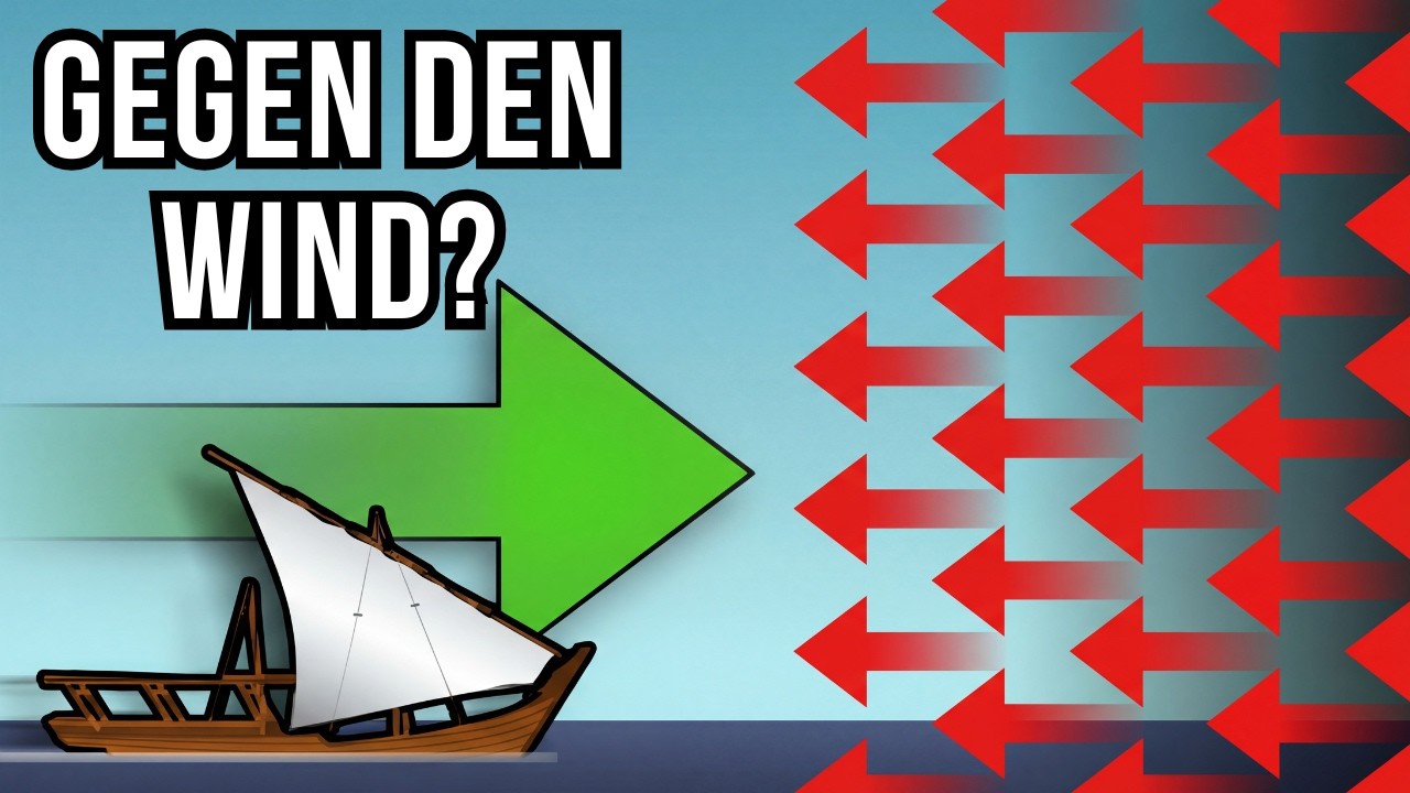 Wie kann ein Segelboot GEGEN den Wind segeln? (Die Physik dahinter ist faszinierend)