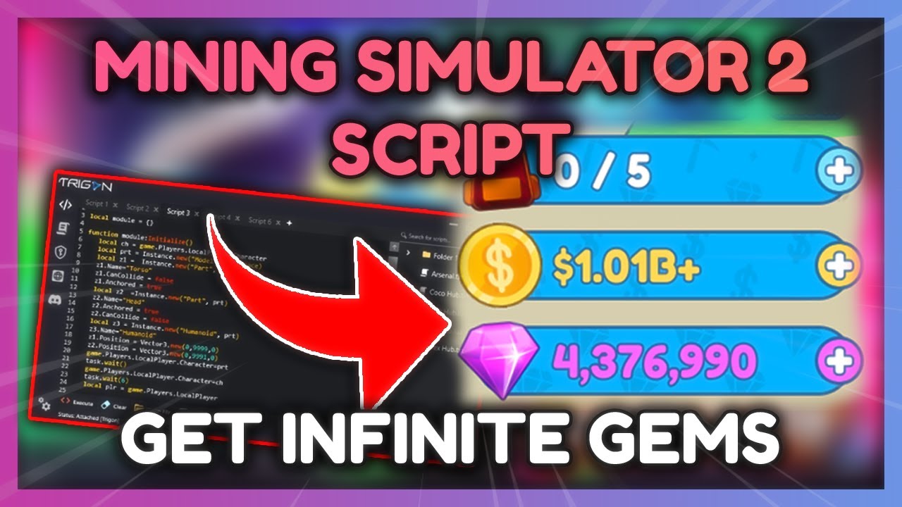 *NEW* MINING SIMULATOR 2 - DUPE GEM HACK 🔥 INFINITE GEMS DUPE GLITCH 🔥 Roblox Mining Sim 2 GEM DUPE