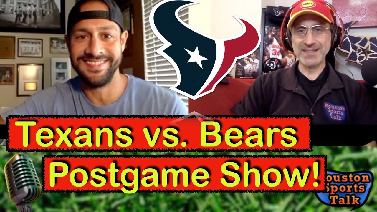 TEXANS vs. Bears POSTGAME Show (Poor Pep Playcalling?)