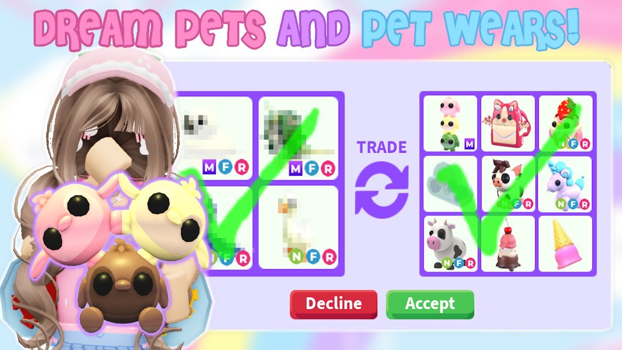 Trading for My DREAM Pets & RARE Pet Wears! | Roblox Adopt Me Successful Trades | Riivv3r