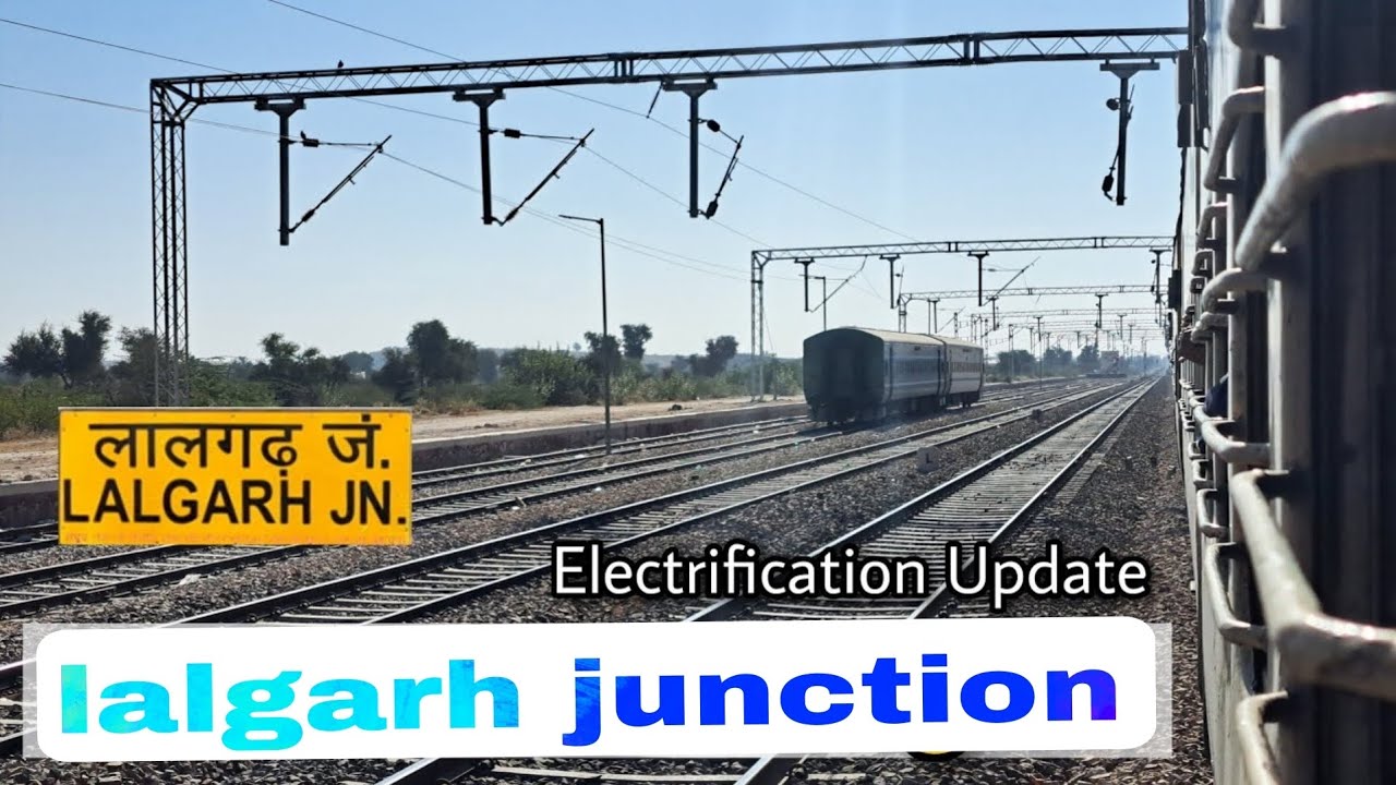 lalgarh junction electrification work🔥 #indiarailway #video #lalgarh #viralvideo