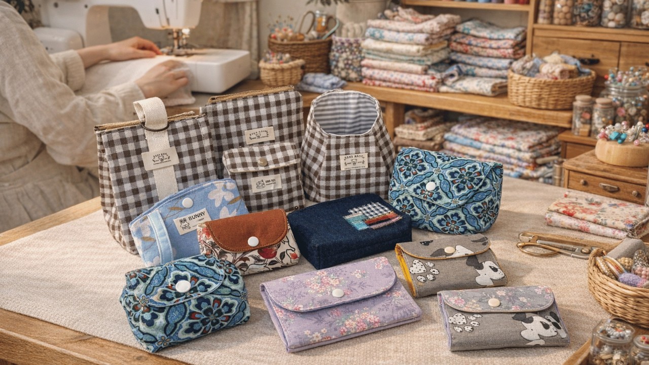 10 Easy & Cute Sewing Projects ✂️ DIY Pouches You Can Make Today (Beginner Friendly!)