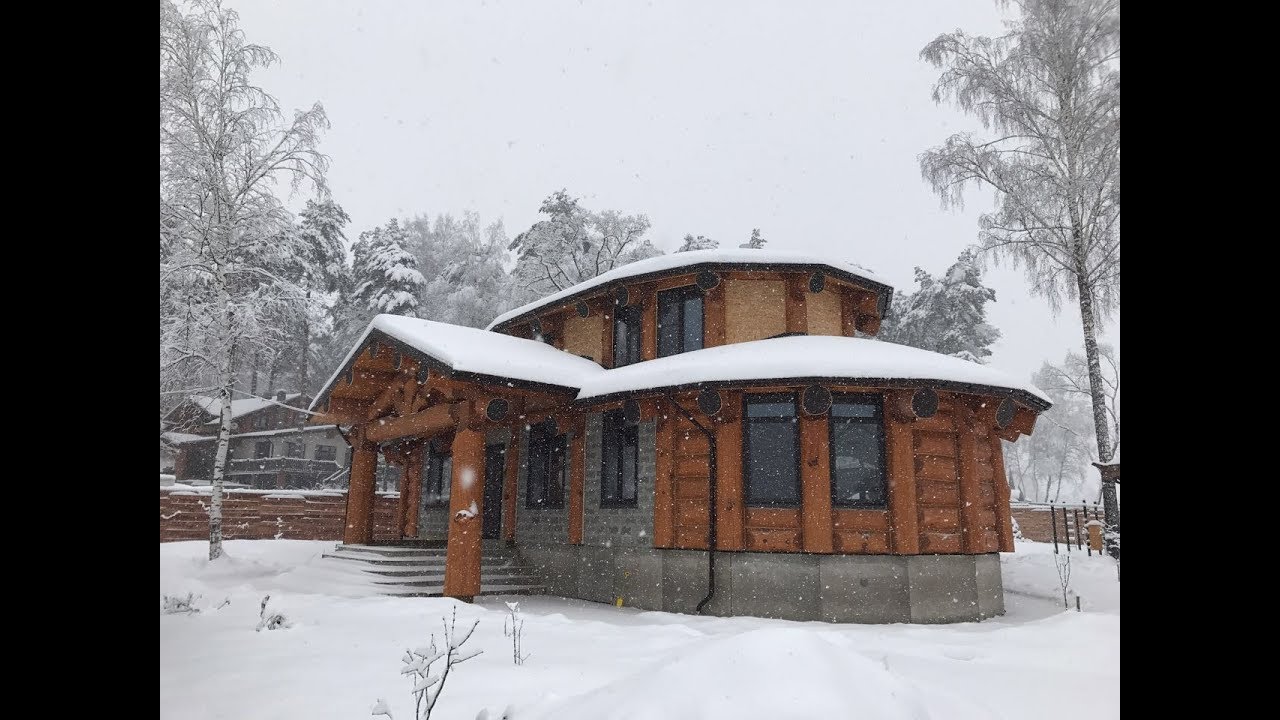 Каркасно-бревенчатый дом 