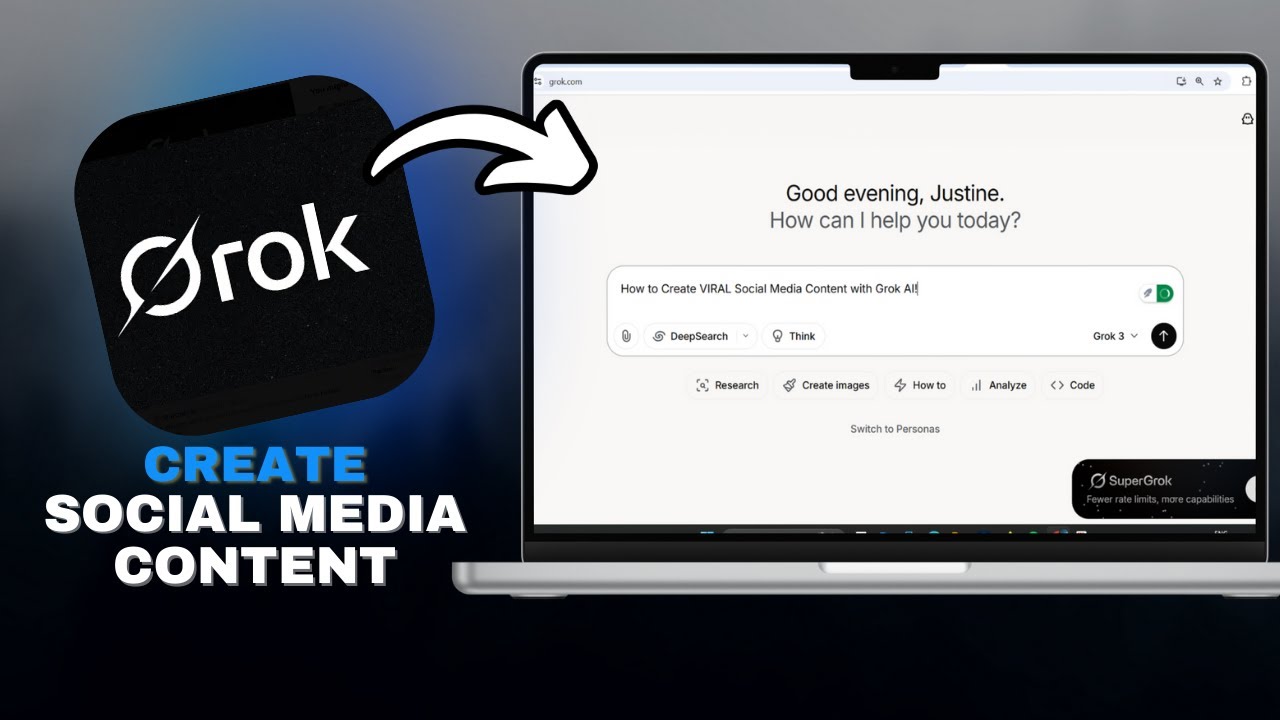 How to Create VIRAL Social Media Content with Grok AI in SECONDS!