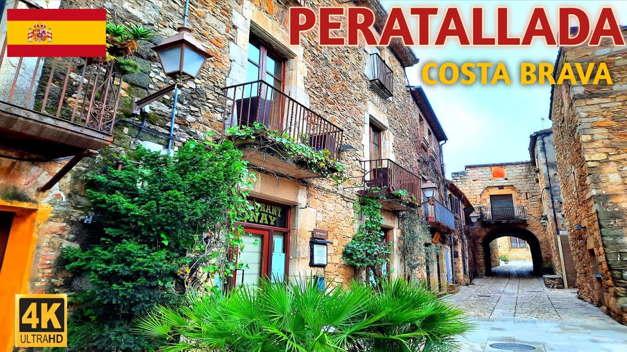 Peratellada-Spain🇪🇸-Most Beautiful Spanish Village with captions-Pueblo Más Bonito con subtítulos