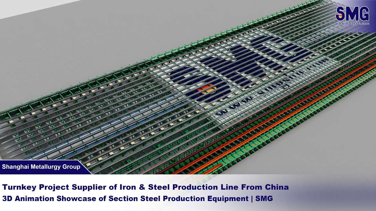 #SectionSteelProduction 3D Animation Showcase of Section Steel Production Equipment | SMG