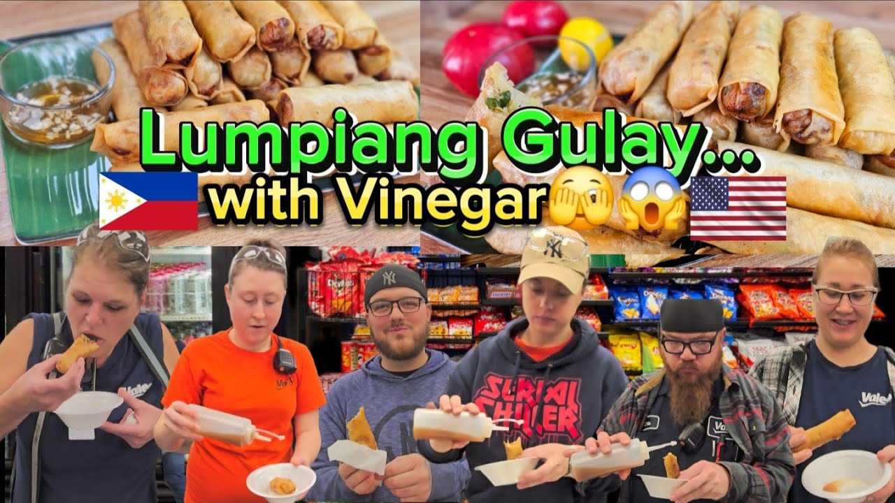 American trying Lumpiang Gulay Togue for the first time #Lumpiang Gulay recipe #food