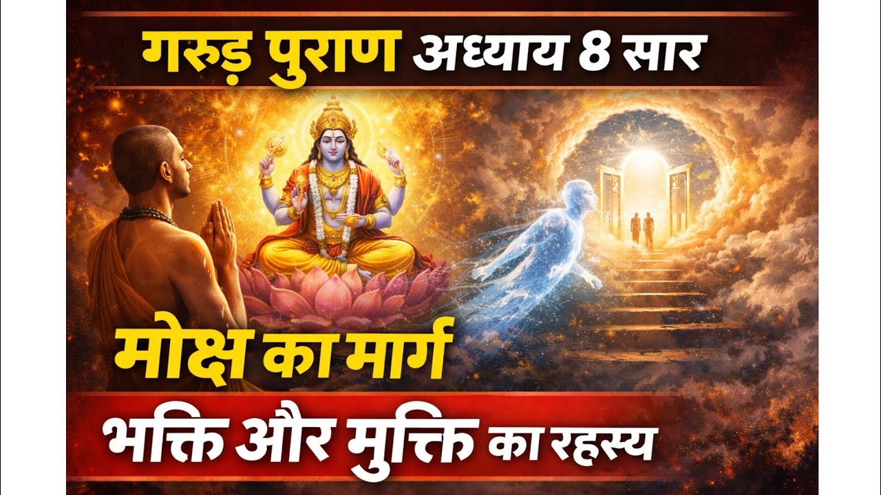 गरुड़ पुराण अध्याय 8 सार | मोक्ष का मार्ग | भक्ति और मुक्ति का रहस्य